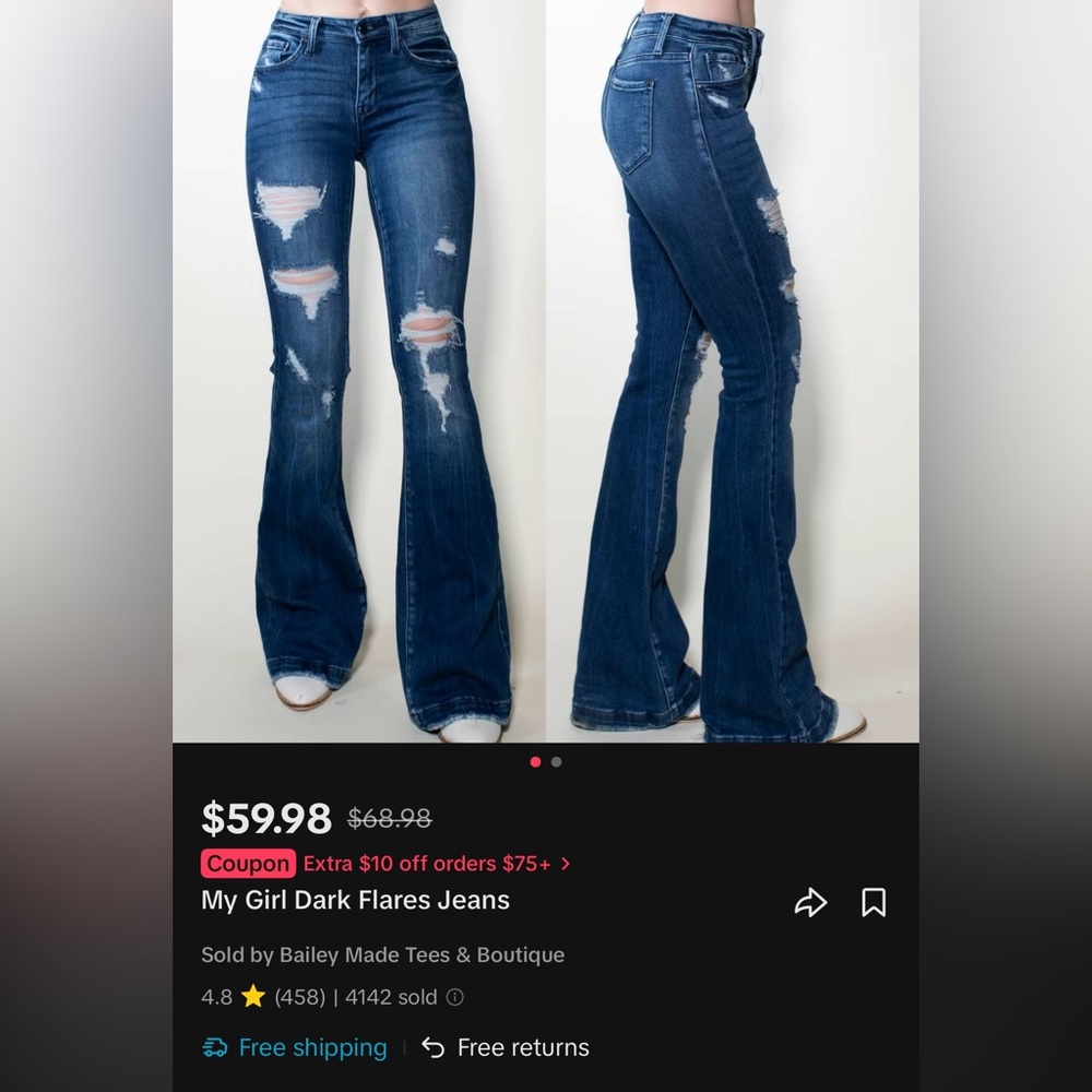 Dark Flare Jeans